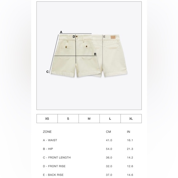 ZARA Z1975 WRAP DENIM SKORT - Picture 5 of 5